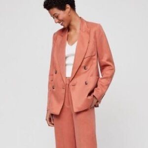 Aritzia Wilfred Remie Linen Blazer